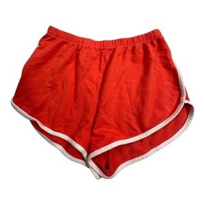 Better Be Red Athletic Shorts Dolphin Hem Trimmed Size S